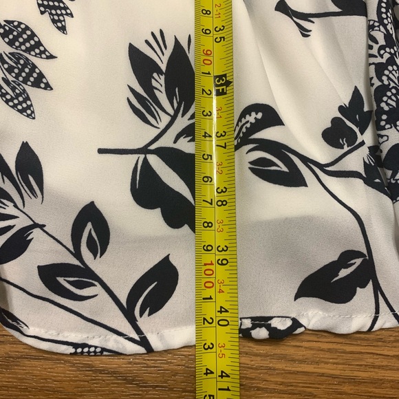 Women’s Banana Republic Blue and White Floral Midi Dress size 14 NWT - Picture 13 of 16